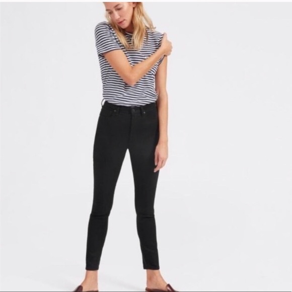 Everlane Denim - Everlane High Rise Ankle Black Skinny Jeans 25R